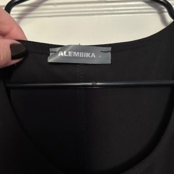 Alembika Jem Jersey & Satin Dress - Women's L Like New - Picture 2 of 4